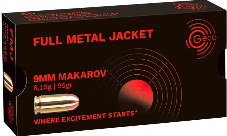 GECO 9mm MAKAROV 95grs. FMJ 50 Stück