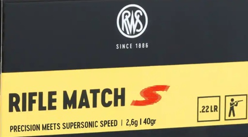 RWS Rifle Match S .22lr 40grs. 50 Stück