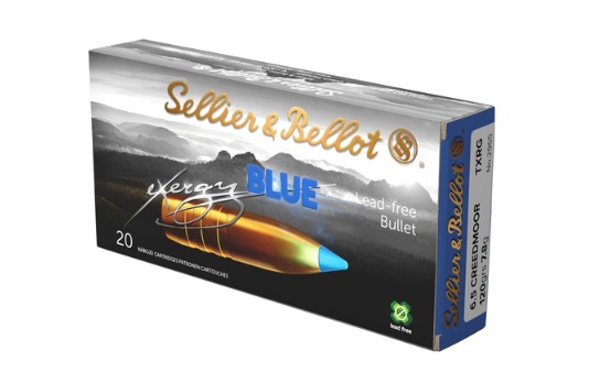 S&B exergy blue 6.5MM Creedmoor TXRG 120grs. 20 Stück