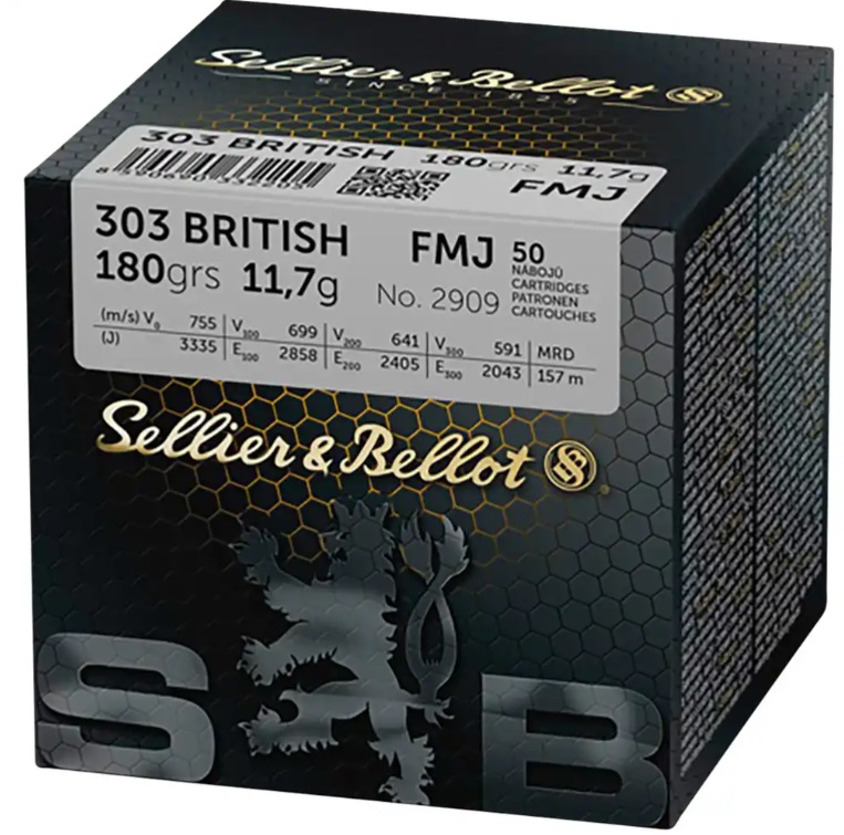S&B .303 British 180grs. FMJ 50 Stück