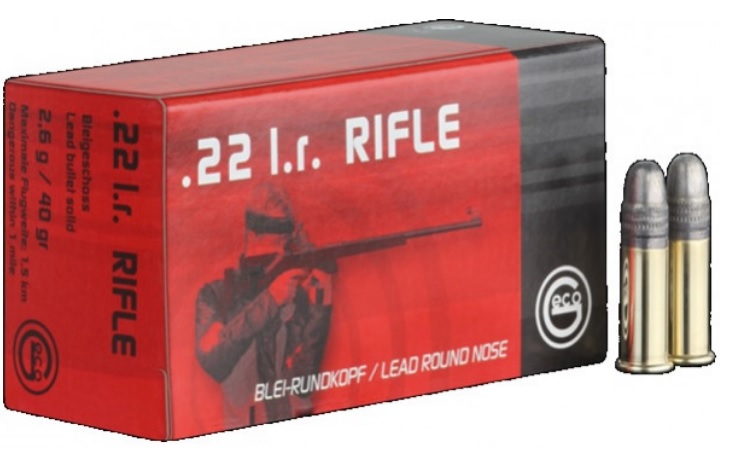 GECO Rifle .22lr 40grs.  50 Stück