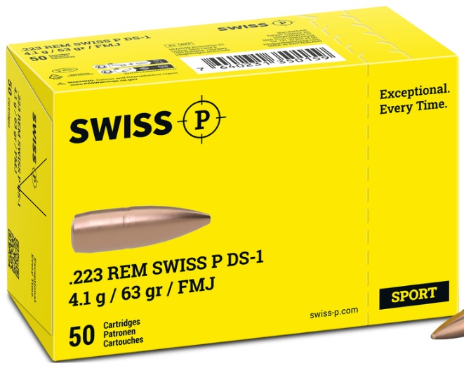 SWISS P / GECO .223 Remington 63grs. FMJ 50 Stück * Nachfolger Geco Target *