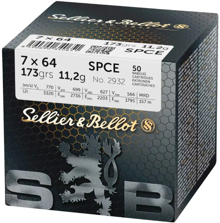 S&B 7x64 173grs. SPCE 50 Stück