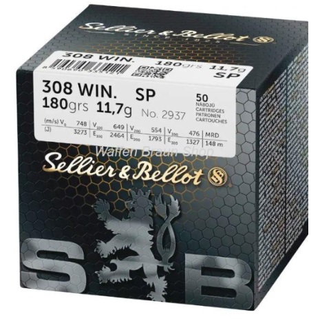 S&B .308 Winchester 180grs. SP 50 Stück