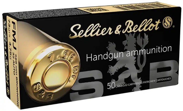 S&B 7,65 Browning 73grs. FMJ  50 Stück
