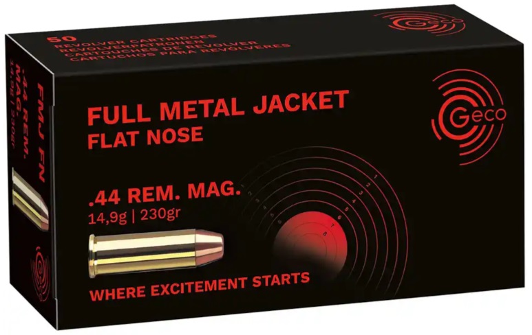 GECO .44 Rem. Magnum 230grs. FMJ-FK 50 Stück
