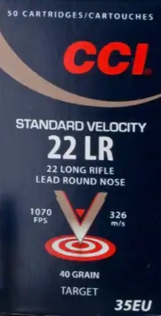 CCI Standard .22lr 40grs. 500 Stück