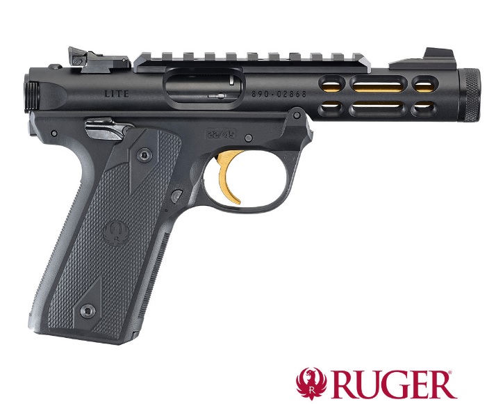 Ruger MARK IV 22/45 Lite Black Gold .22