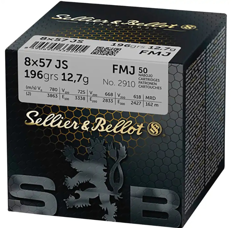 S&B 8x57IS 196grs. FMJ 50 Stück